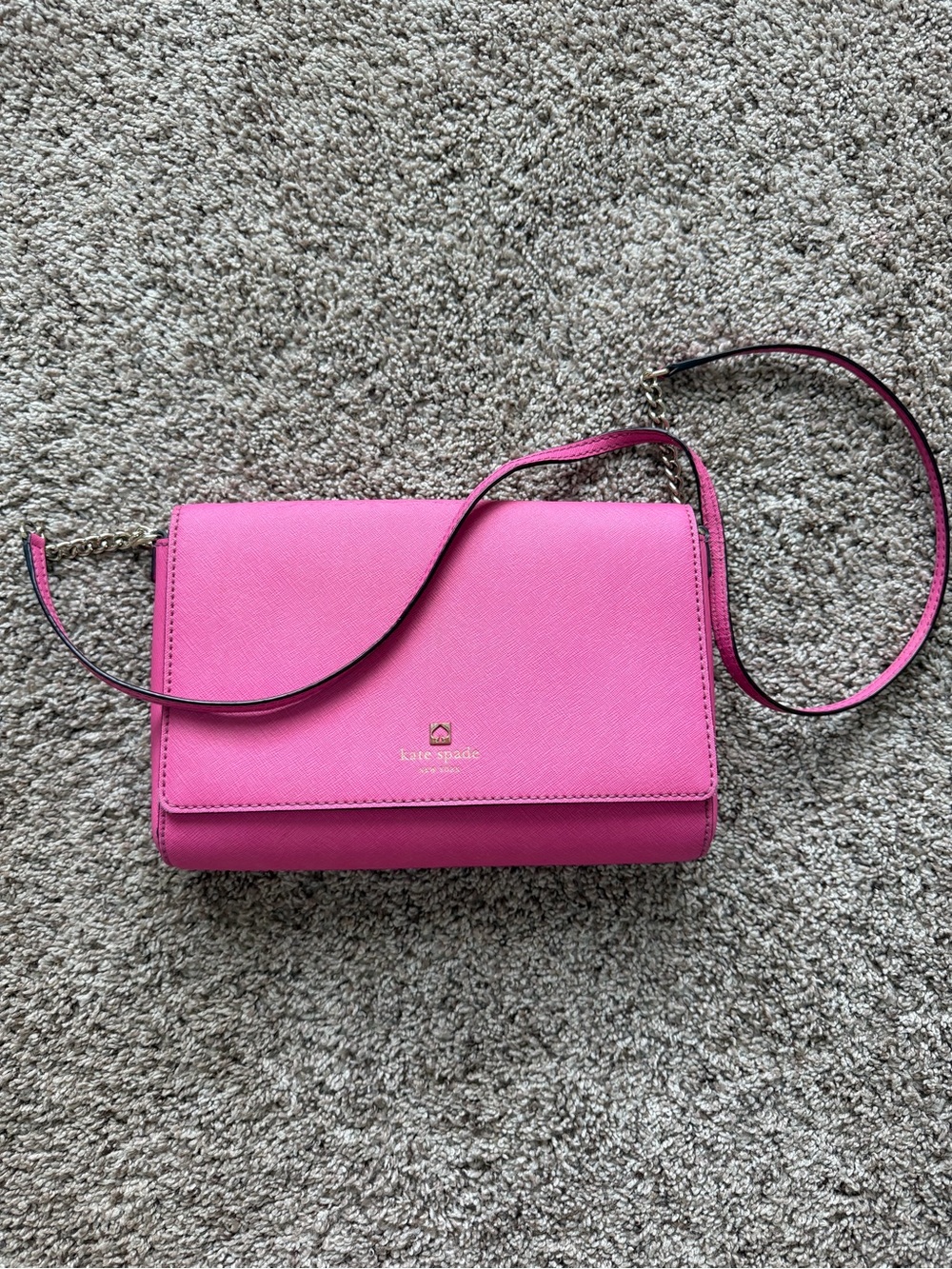 kate spade Hot Pink Saffiano Crossbody Bag